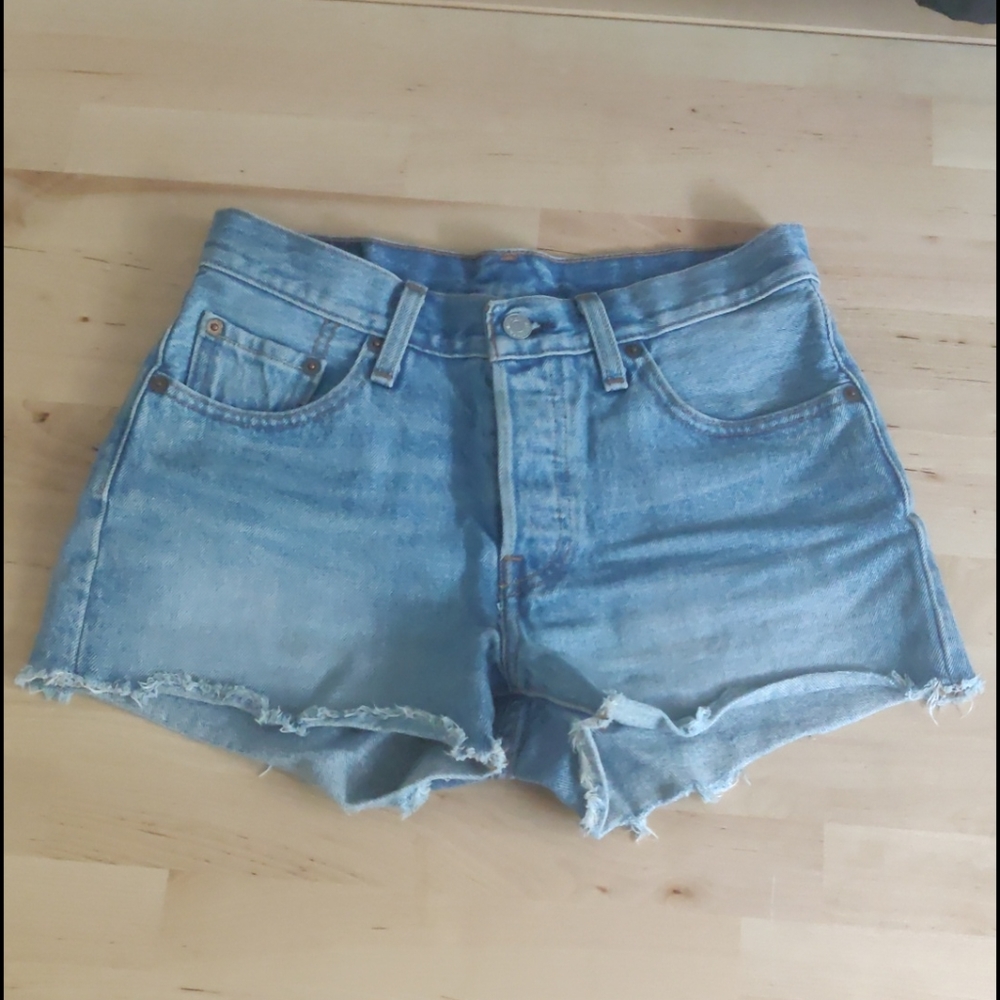 Levi's Light Blue Denim Shorts